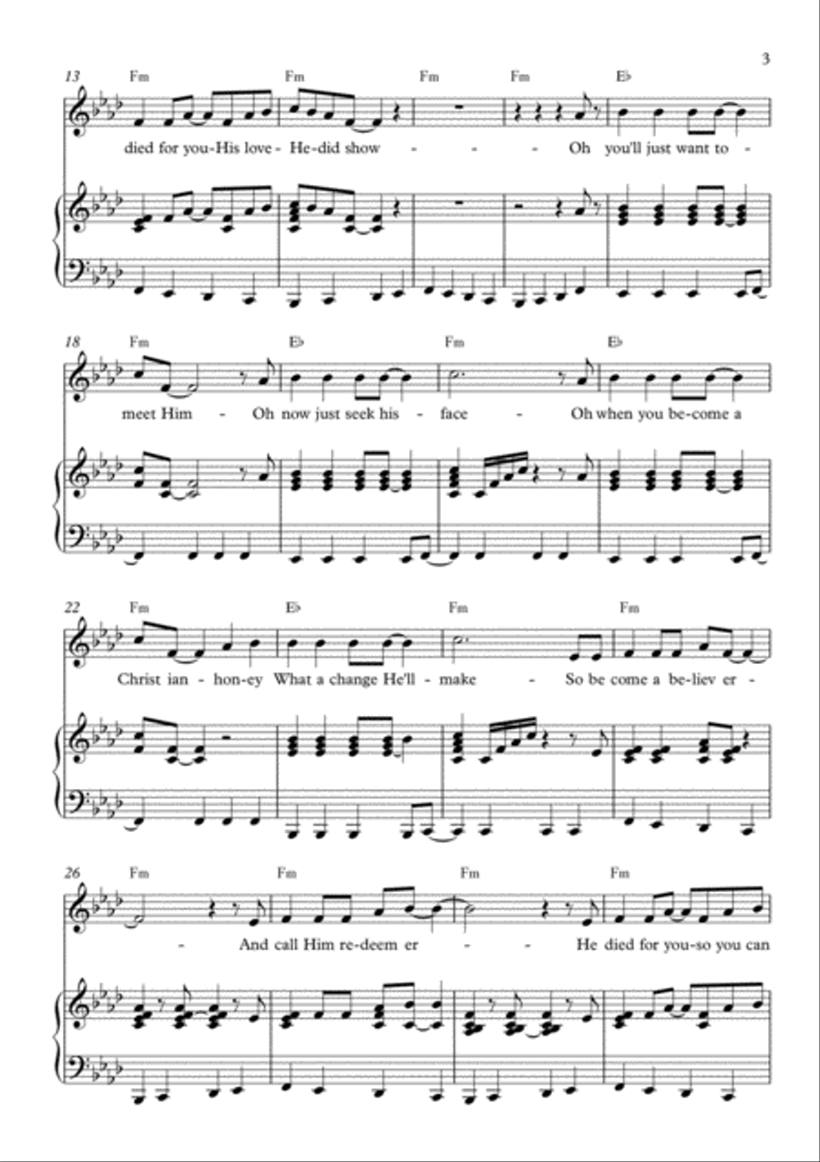 Become a Believer Voice scores gallery preview page 3