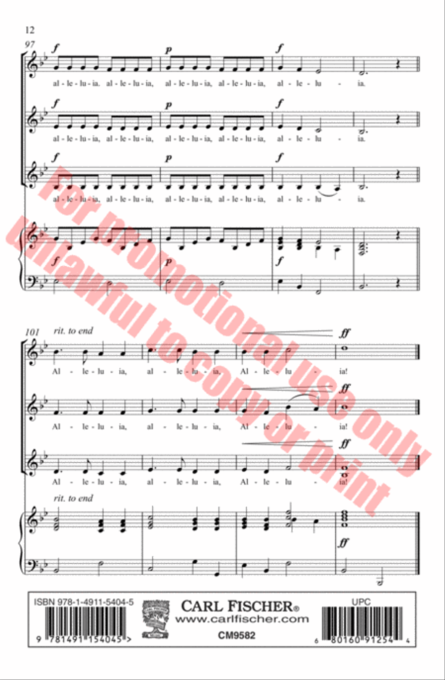 Alleluia SSA scores gallery preview page 13