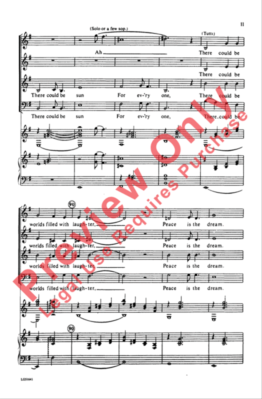 May There Always Be Sunshine 4-Part scores gallery preview page 11
