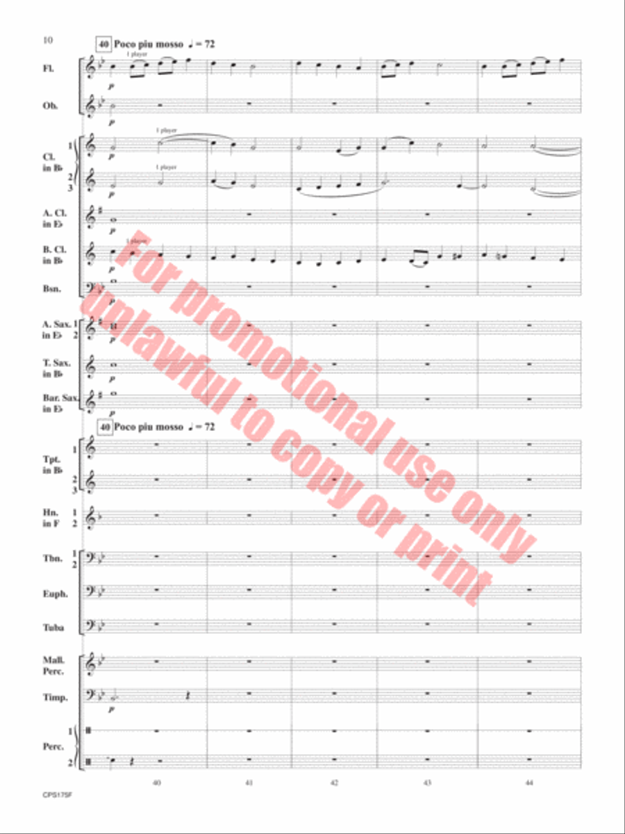 Aberystwyth Variants Aberystwyth Variants Concert Band scores gallery preview page 11