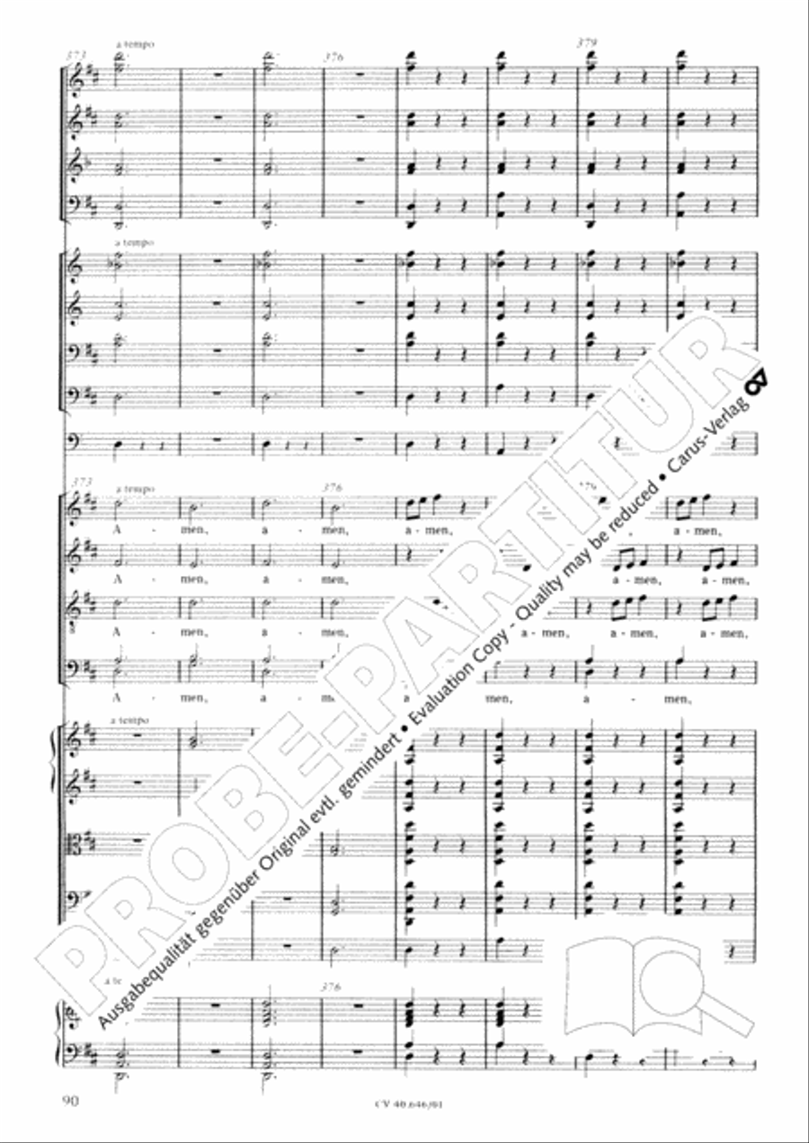 Mass in A Major (2 versions) STB scores gallery preview page 101