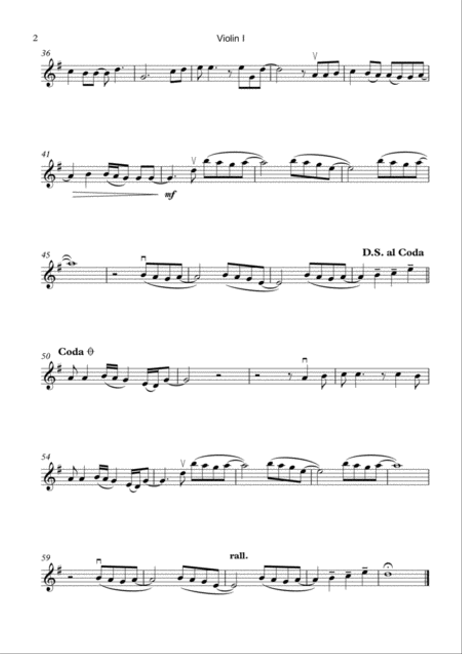 Wonderful Tonight String Quartet scores gallery preview page 4