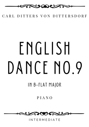 Book cover for Dittersdorf - English Dance No. 9 in B Flat Major - Intermediate