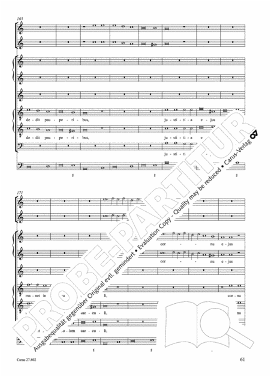 Salmi I (Selva morale e spirituale) Collection / Songbook scores gallery preview page 86