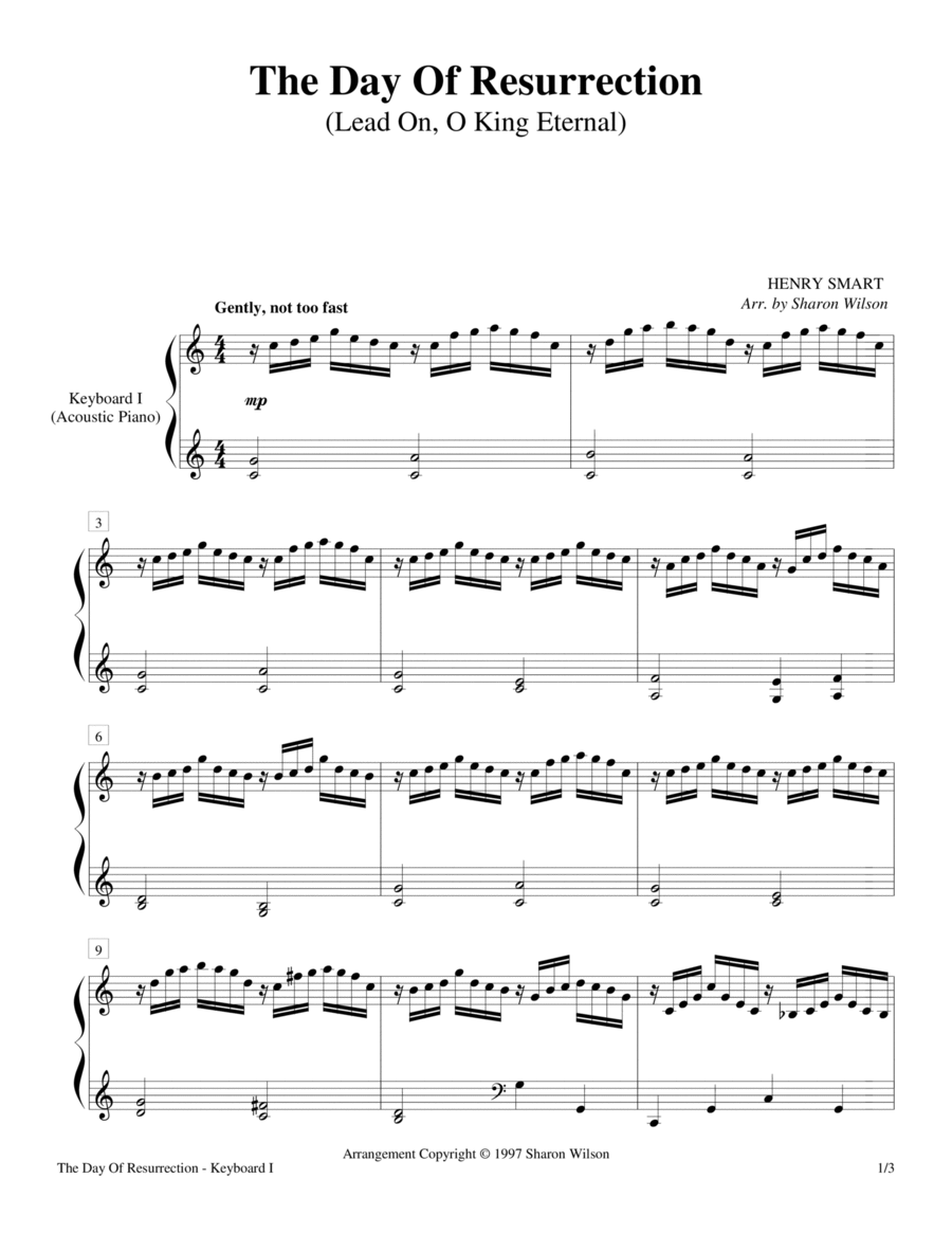 The Day Of Resurrection (2 Pianos, 4 Hands) 2 Pianos, 4-Hands scores gallery preview page 1