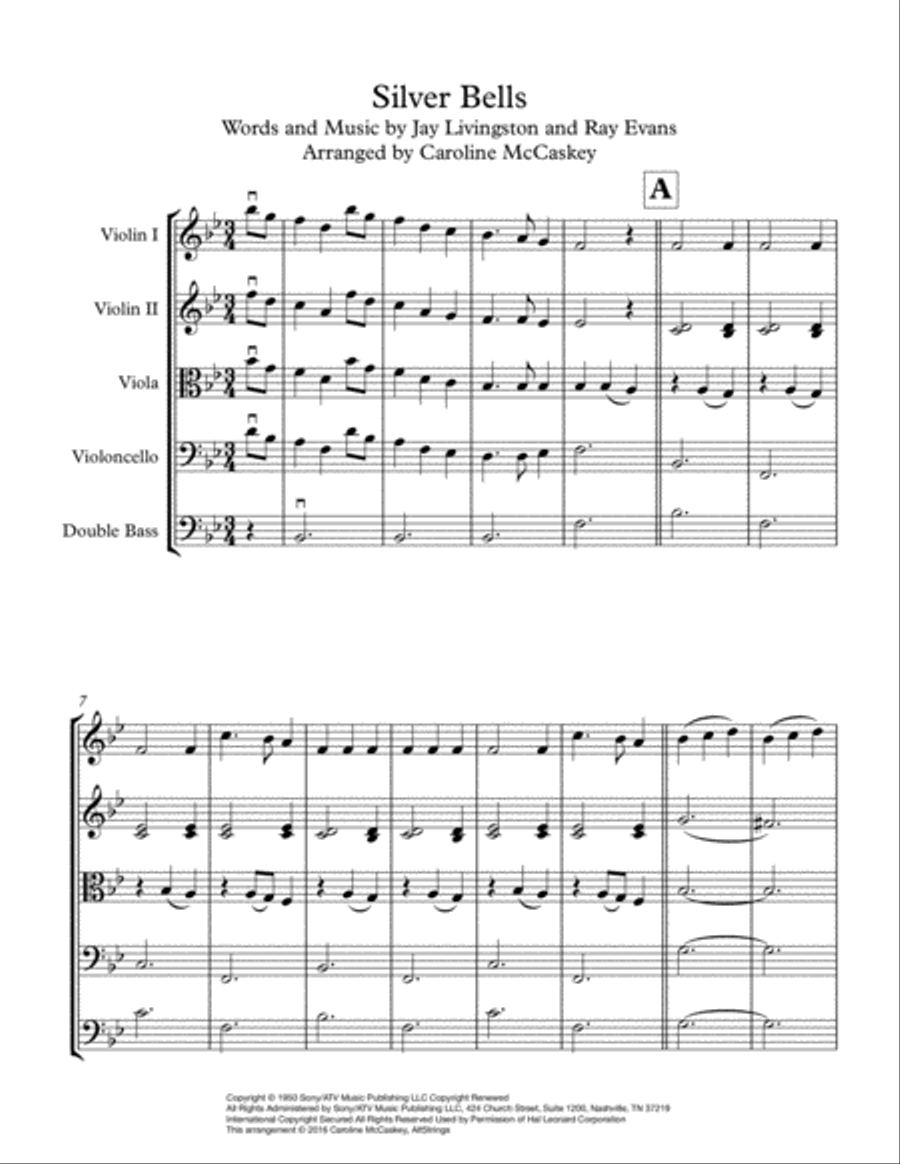 Silver Bells Silver Bells String Orchestra scores gallery preview page 2