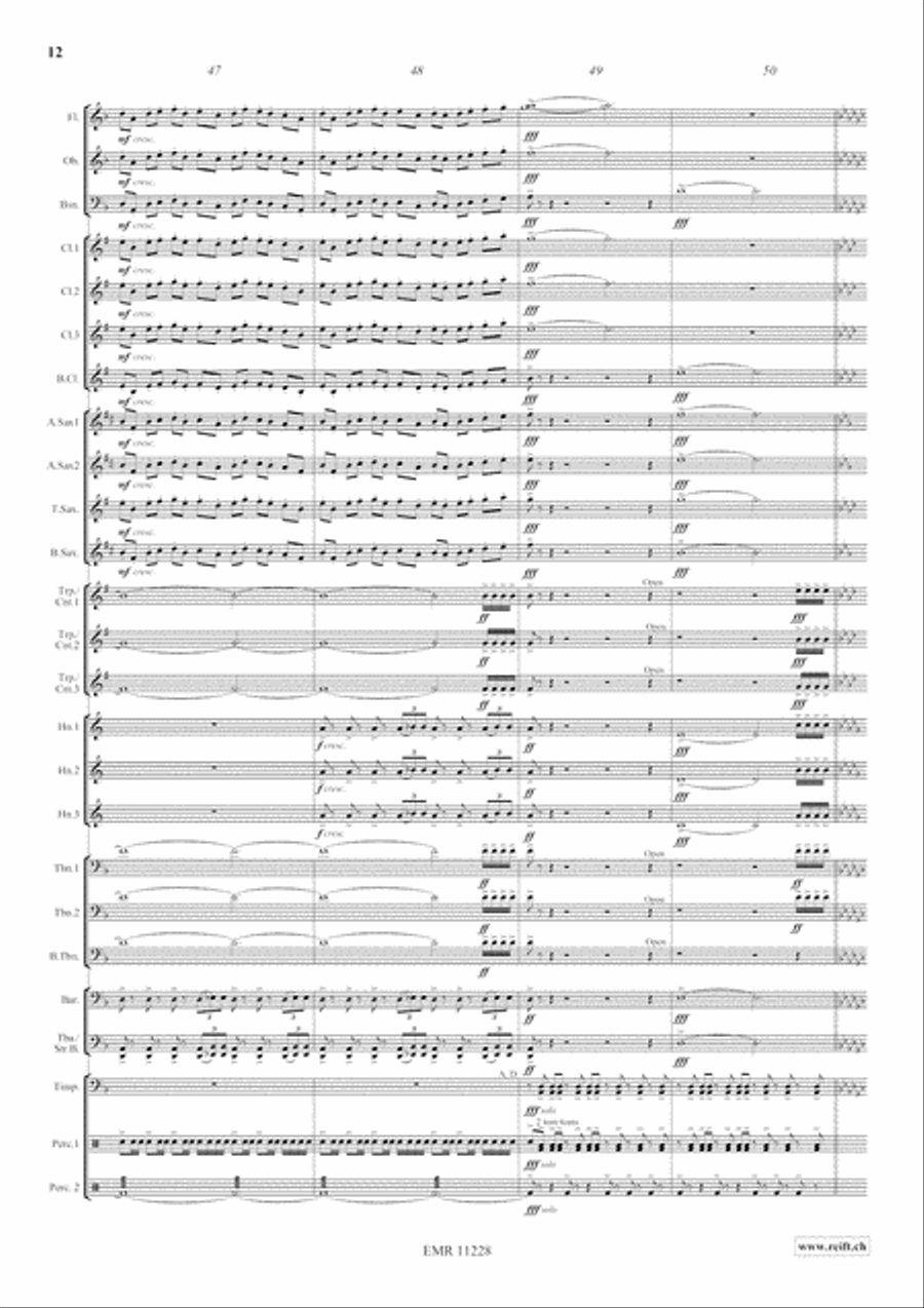 Clouds Concert Band scores gallery preview page 14