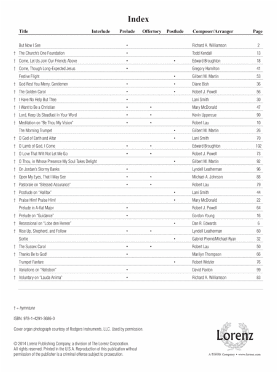 The Organist's Library, Vol. 56 Organ scores gallery preview page 1