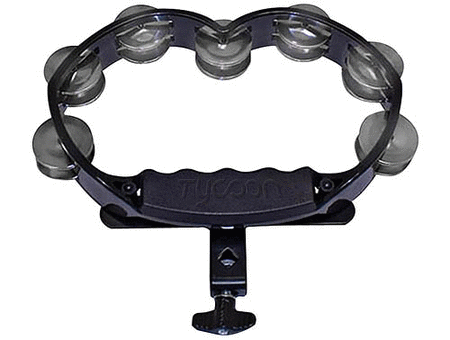 Black Plastic Mountable Tambourine