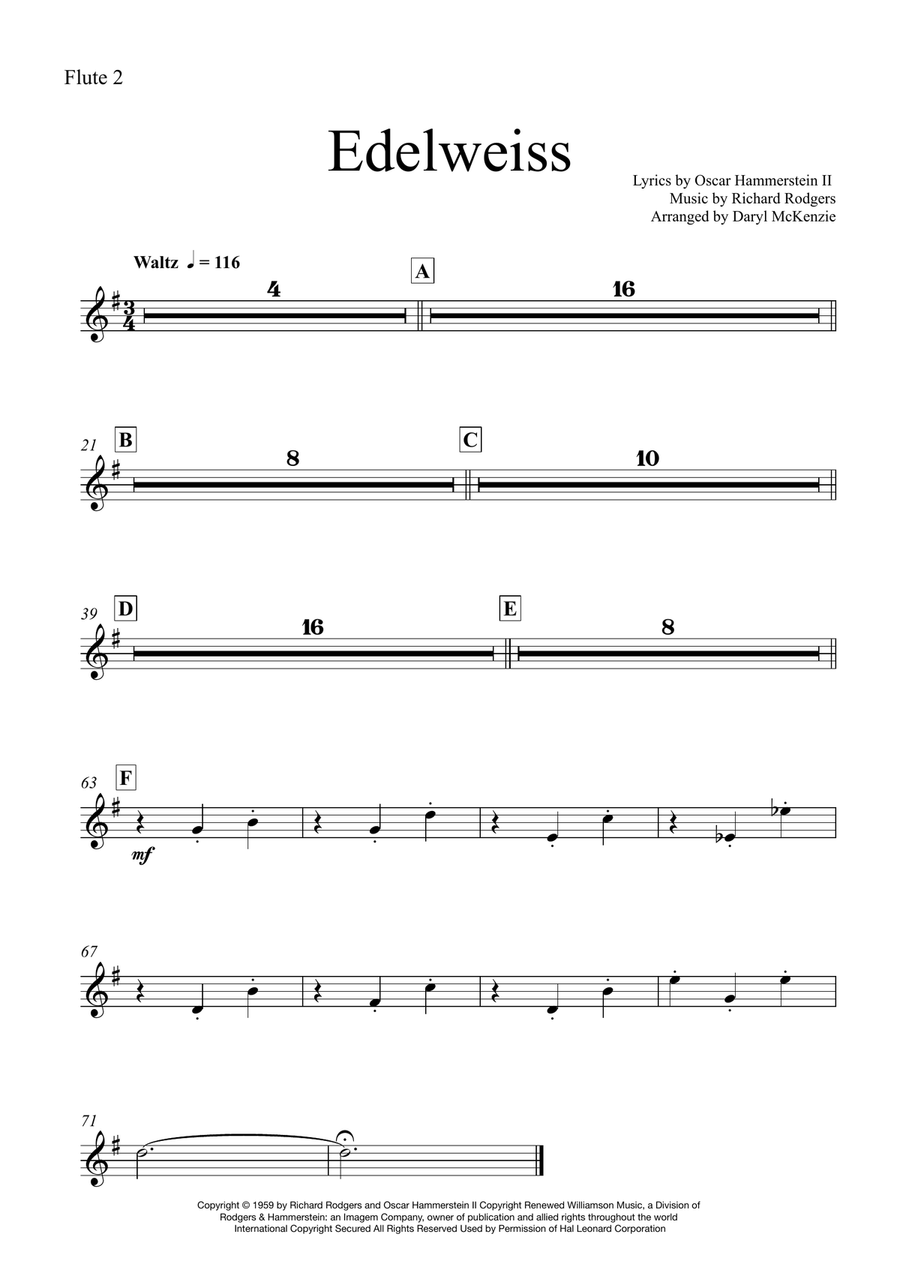 Edelweiss Full Orchestra scores gallery preview page 6