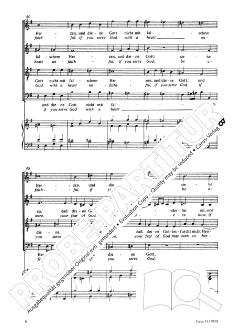 Be aware, your fear of God may turn to heresy (Siehe zu, dass deine Gottesfurcht nicht Heuchelei sei) STB scores gallery preview page 7