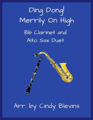 Book cover for Ding Dong! Merrily On High, Bb Clarinet and Alto Sax Duet
