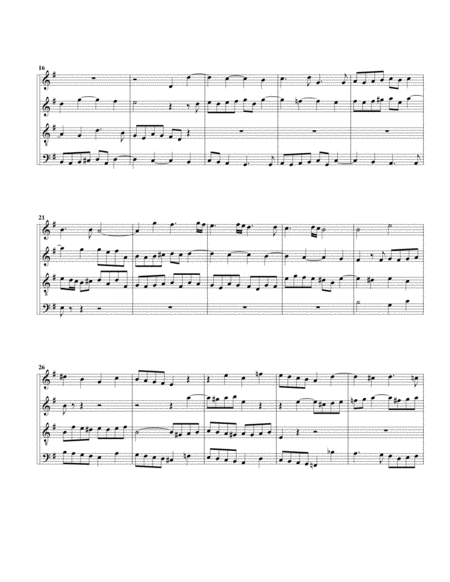 Fugue no.3, HWV 607 (arrangement for 4 recorders)