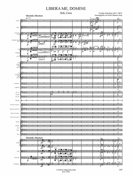 Requiem für Soli, Chor und großes Orchester (1850/1851/1856) -Grande Messa di Requiem (c-Moll) mit LIbera Me (f-Moll)-