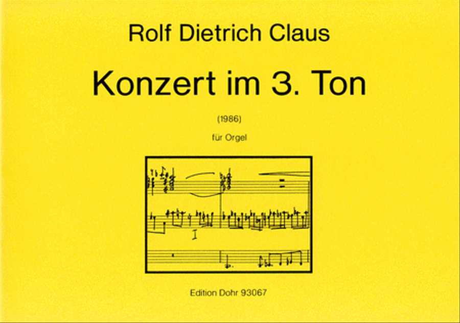 Konzert im 3. Ton fur Orgel
