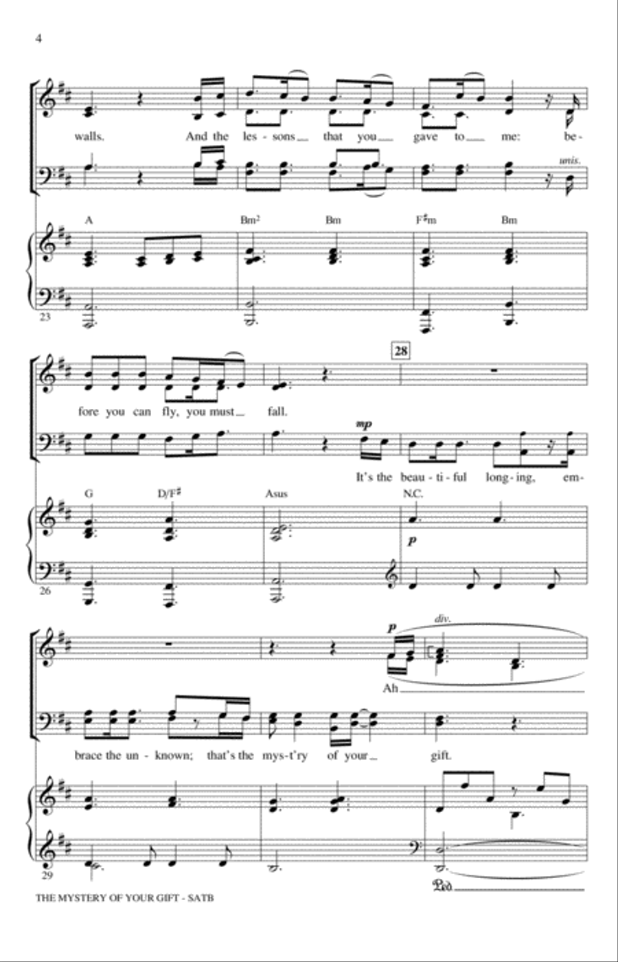 The Mystery Of Your Gift The Mystery Of Your Gift 4-Part scores gallery preview page 4