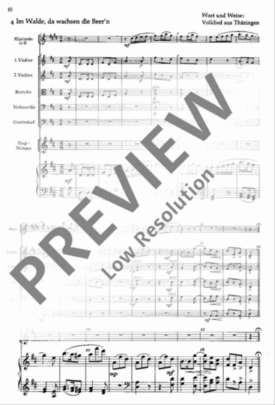 Im grünen Wald Children's Choir scores gallery preview page 11