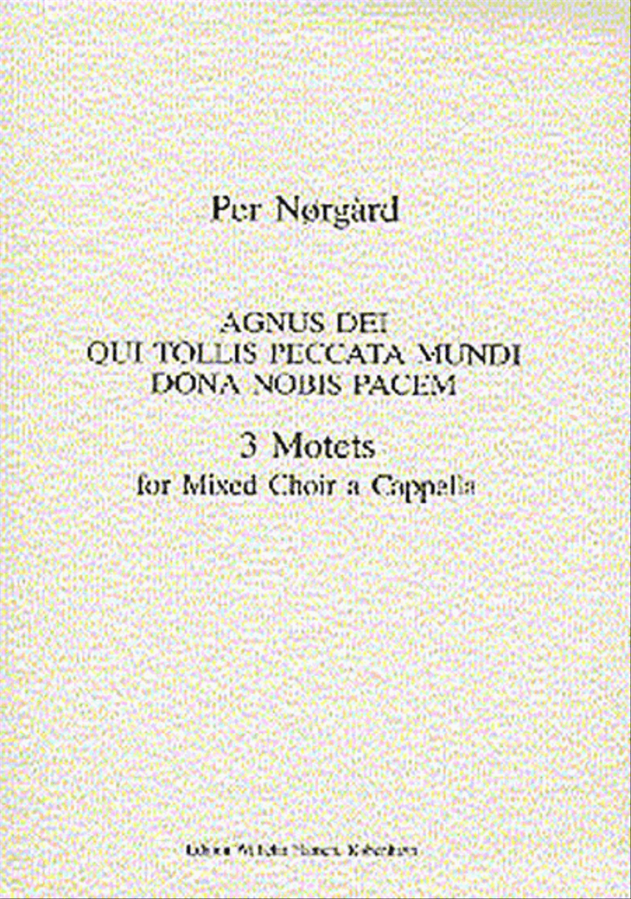 3 Motets 4-Part scores gallery preview page 1