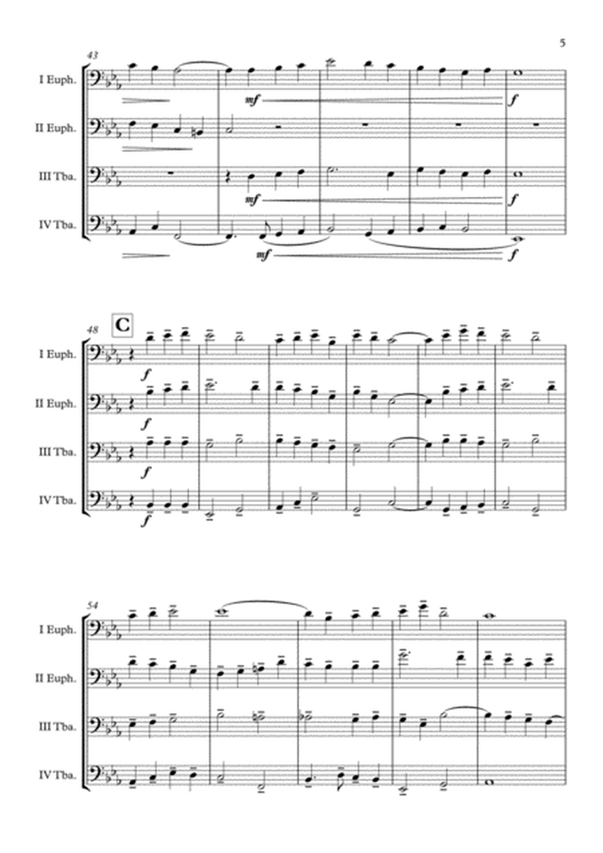 Brassed Off "Danny Boy (Londonderry Air)" Tuba Quartet arr. Adrian Wagner image number null
