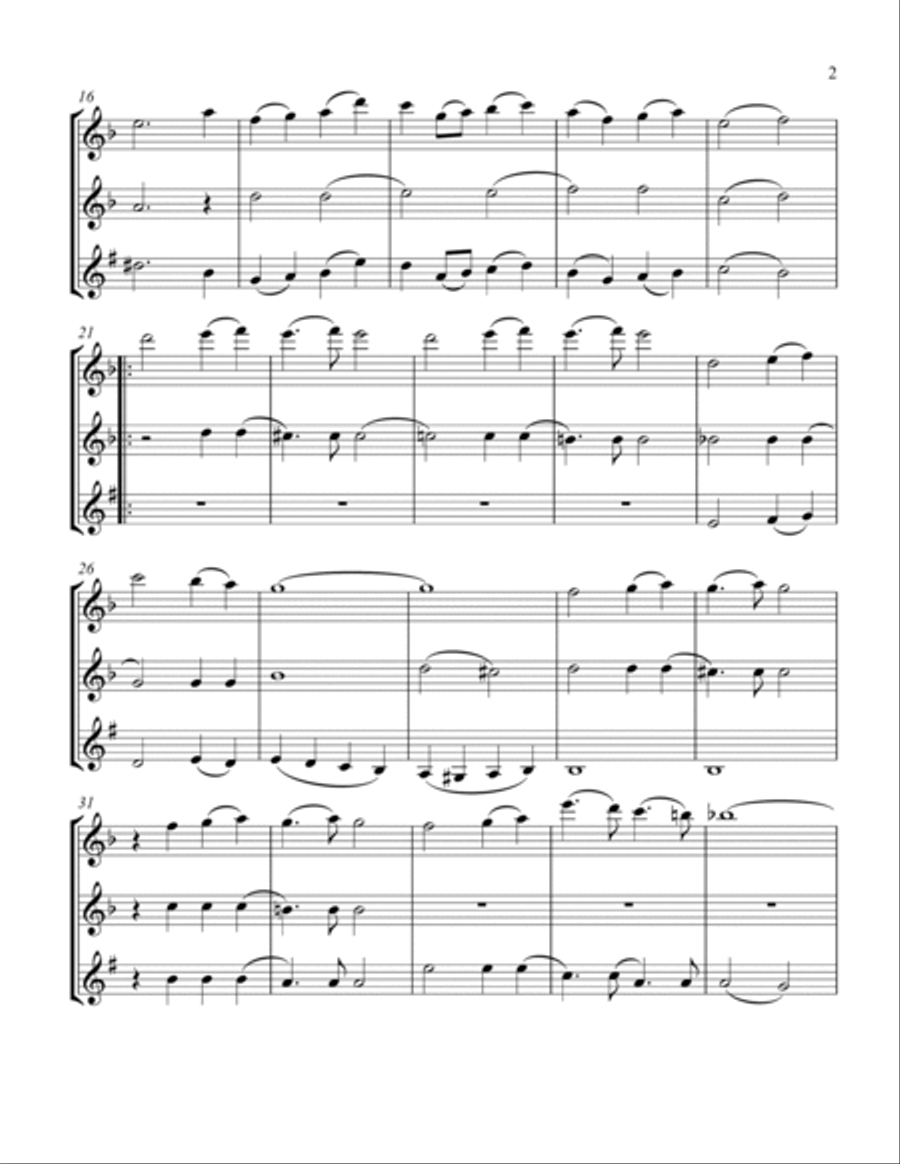 My Funny Valentine Woodwind Trio scores gallery preview page 3