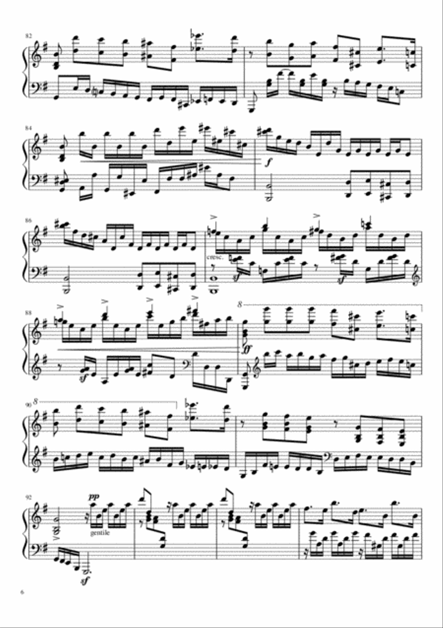 Sonate №1 (part I) Sonate №1 (part I) Piano Solo scores gallery preview page 6