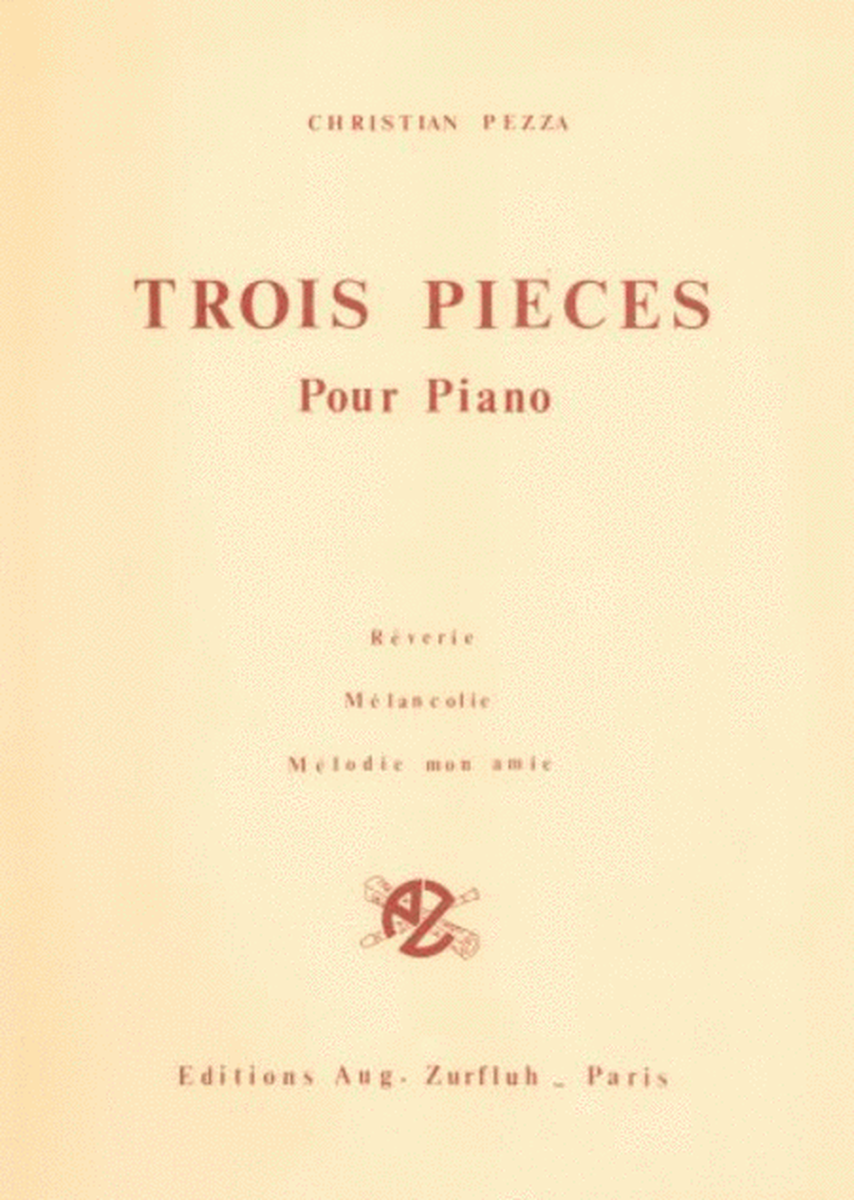 Trois Pieces Pour Piano
