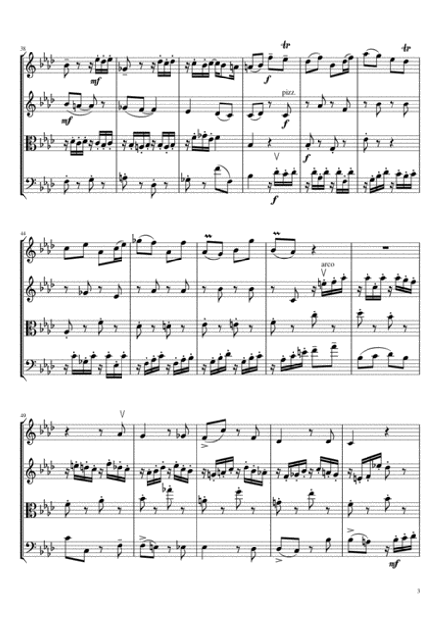Prelude in F minor String Quartet scores gallery preview page 4