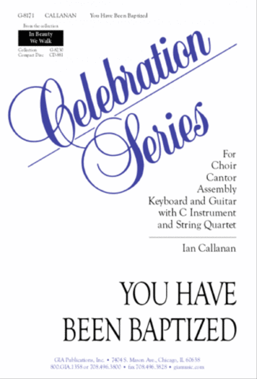 You Have Been Baptized - Instrument edition Cello scores gallery preview page 1