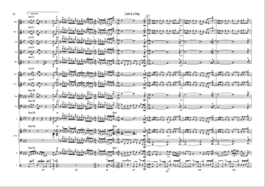 Call it a Day Jazz Ensemble scores gallery preview page 6