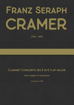 Cramer - Clarinet Concerto No.3 in E flat major