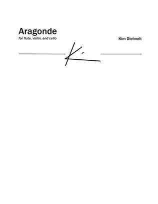 Book cover for Diehnelt: Aragonde for Flute, Violin, and Cello