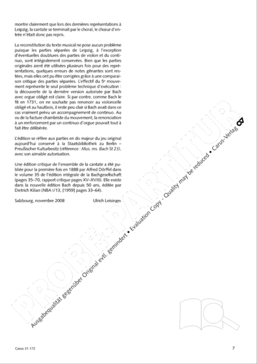 Sound forth, now with singing (Erschallet, ihr Lieder) 4-Part scores gallery preview page 8