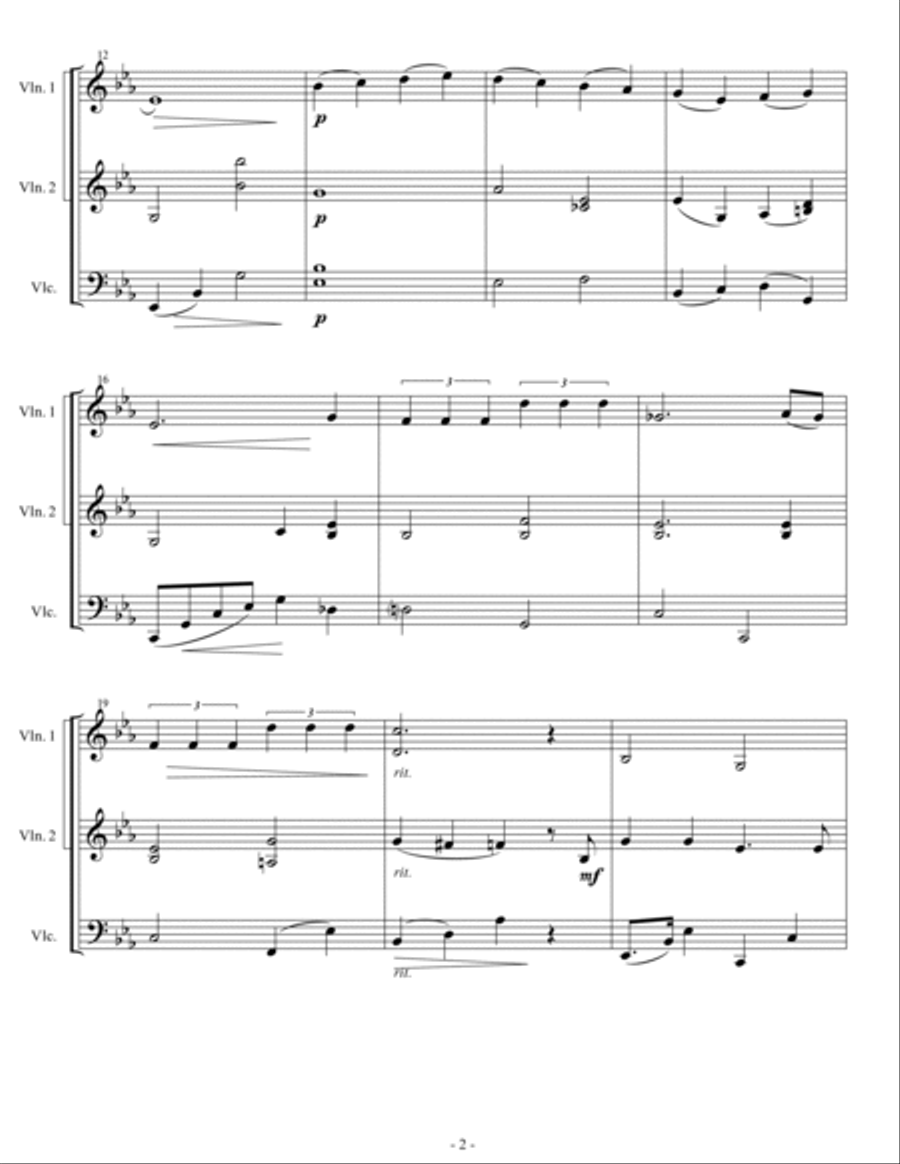 A Nightingale Sang In Berkeley Square String Trio scores gallery preview page 6
