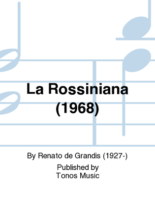 Book cover for La Rossiniana (1968)