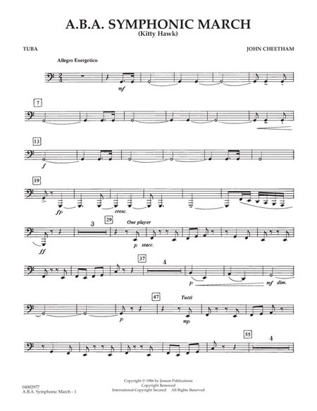 A.B.A. Symphonic March (Kitty Hawk) - Tuba