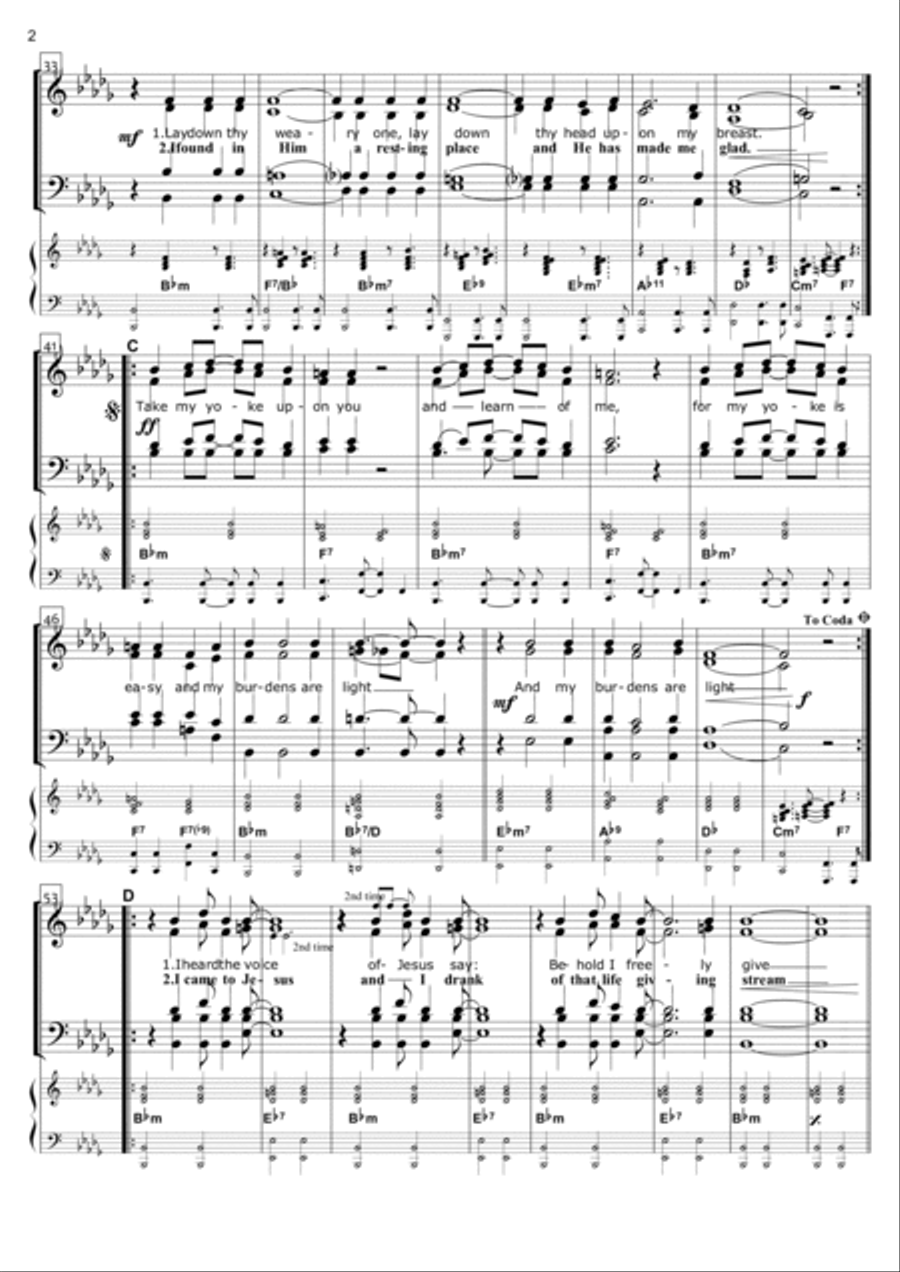 I Heard The Voice Of Jesus Say Voice scores gallery preview page 2