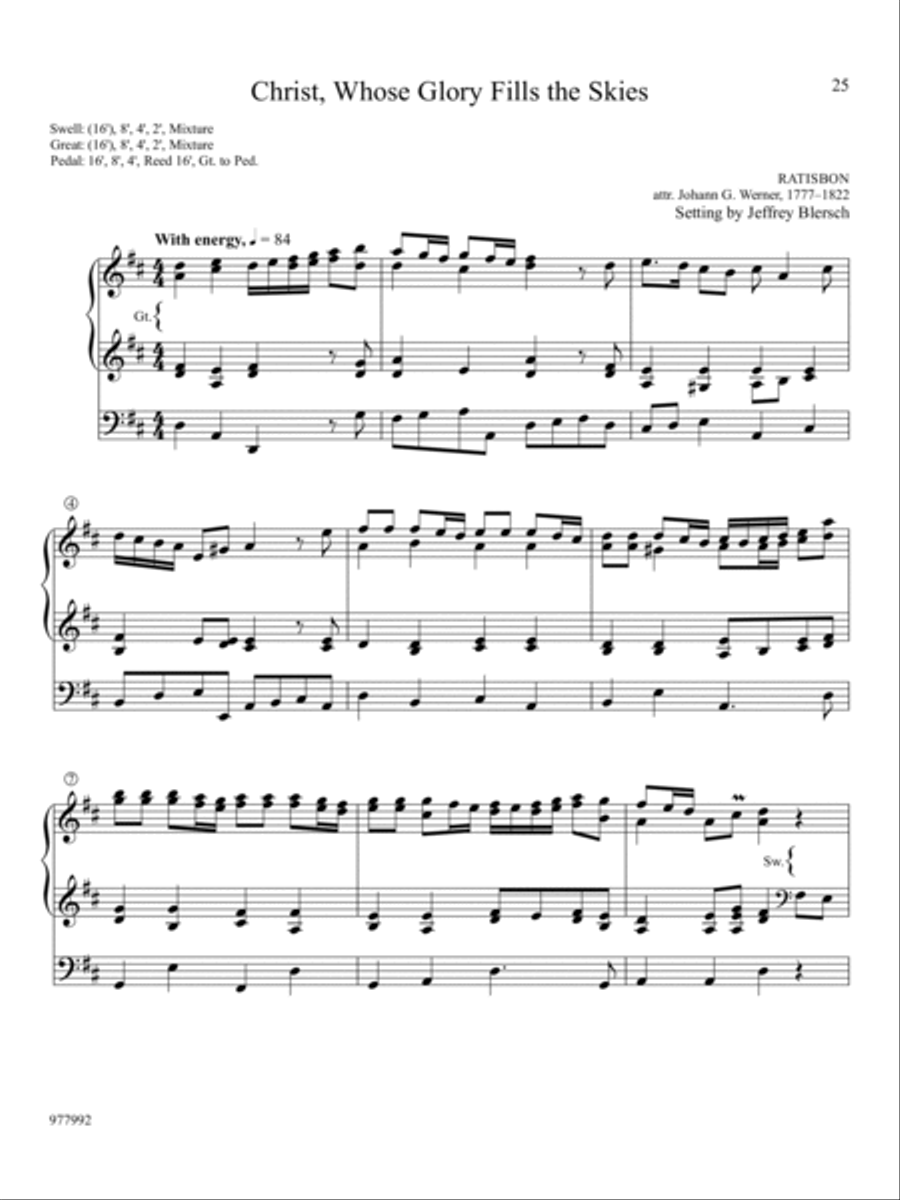 Sunset and Dawning: Hymn Preludes for Evening and Morning Organ scores gallery preview page 8