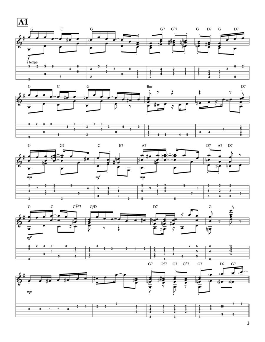 Sunburst Rag Sunburst Rag Electric Guitar scores gallery preview page 3