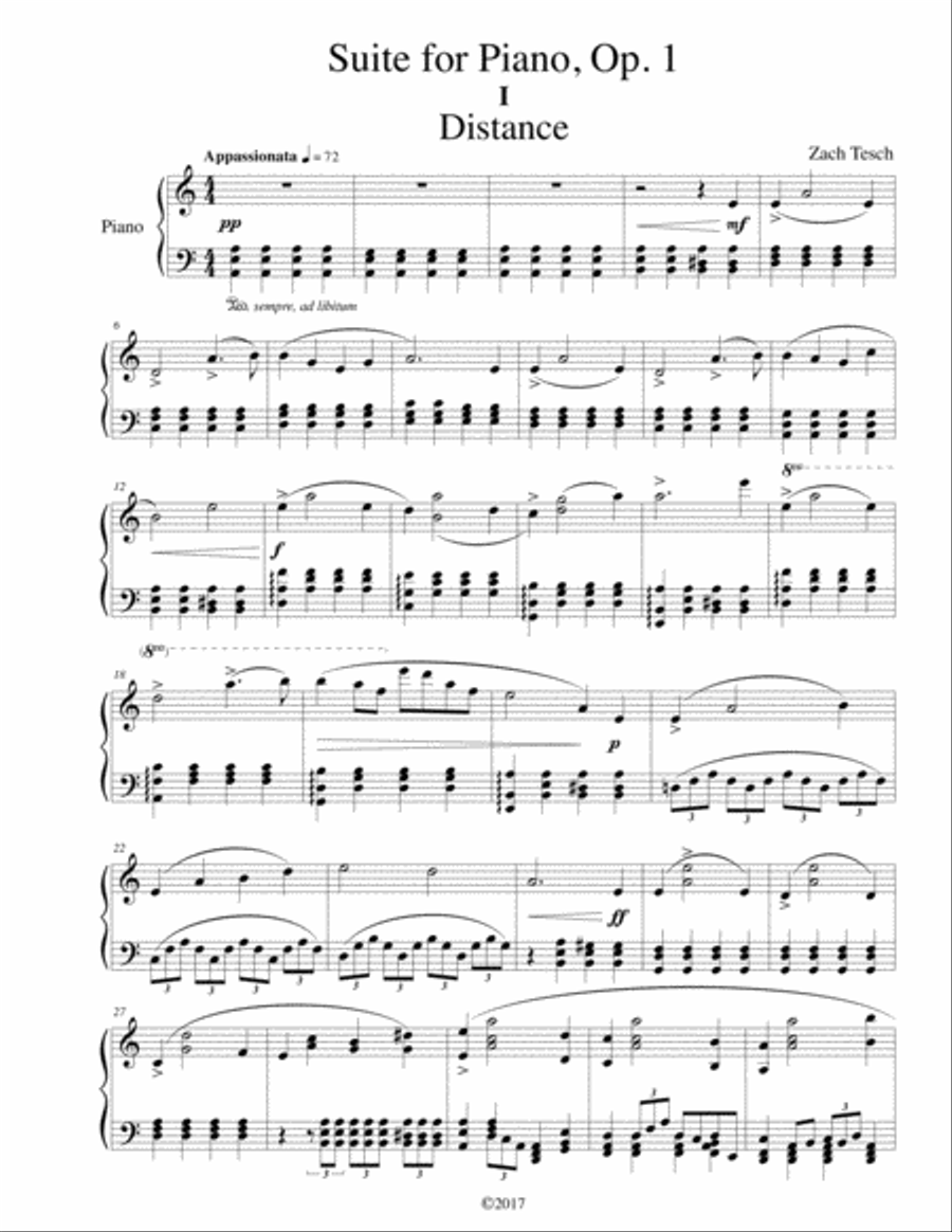 Piano Suite, Op. 1 Piano Solo scores gallery preview page 6