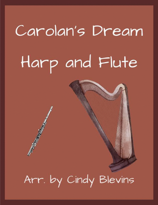 Book cover for Carolan's Dream, for Harp and Flute