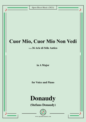 Donaudy-Cuor Mio,Cuor Mio Non Vedi,in A Major