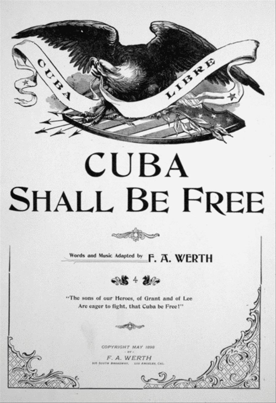 Cuba Shall Be Free 4-Part scores gallery preview page 1