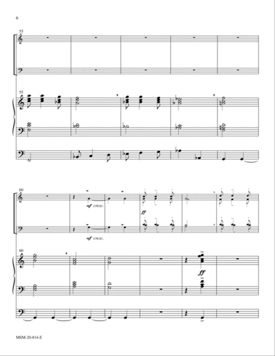 Celebration Fanfare Organ scores gallery preview page 6
