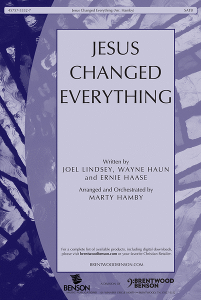 Jesus Changed Everything (Accompaniment CD) image number null