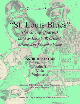 Book cover for St. Louis Blues (for String Quartet)