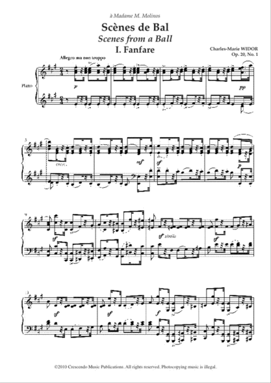 Scenes de Bal, Op. 20 Piano Solo scores gallery preview page 2