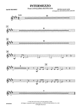 Intermezzo (from Cavalleria Rusticana): 2nd B-flat Trumpet
