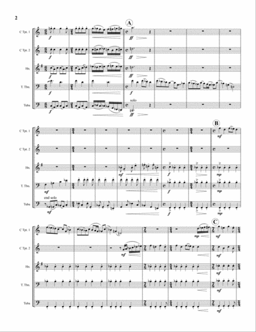 Road Rage Brass Quintet scores gallery preview page 2