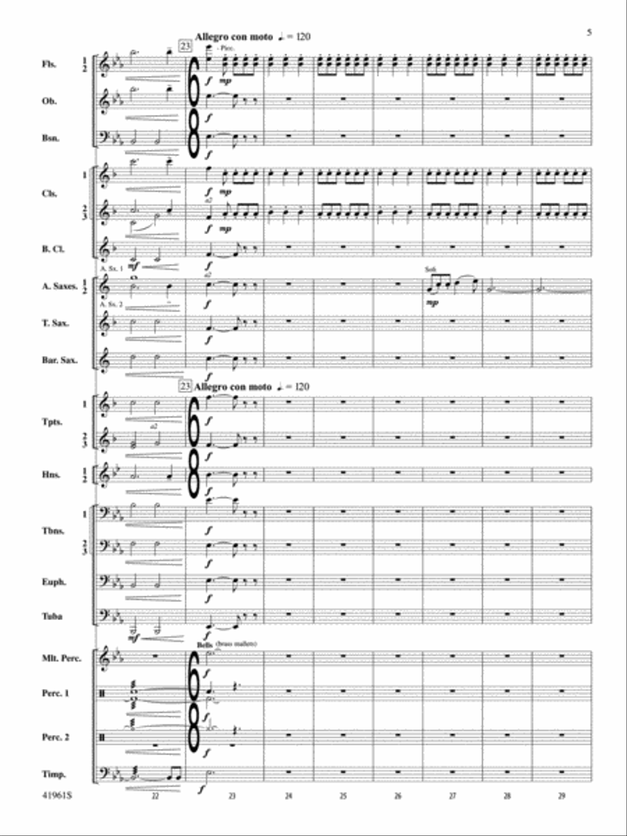 Aquatica: Score Aquatica: Score Concert Band scores gallery preview page 5