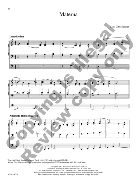 19 Introductions and Reharmonizations for Organ image number null